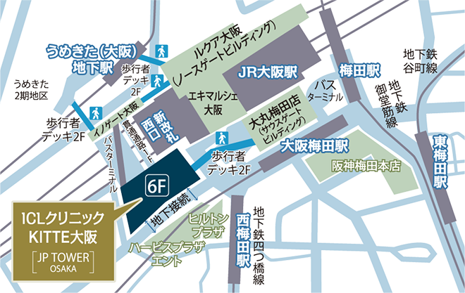 アイクリニック東京 所在地マップ