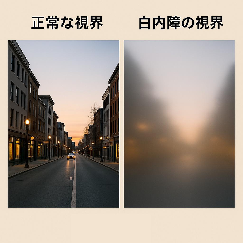 白内障の初期症状:目の違和感から眼科受診まで知っておくべきことについての画像